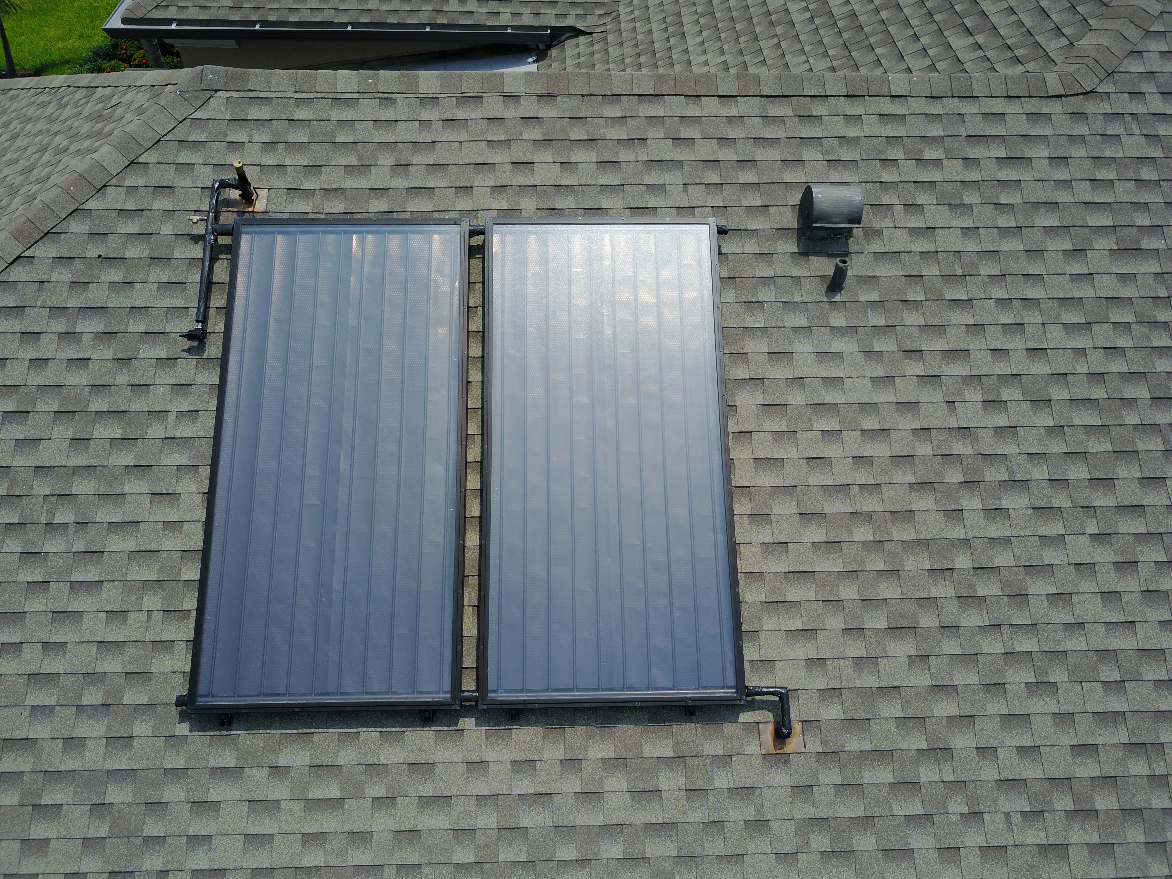 Man Checking Solar Panels