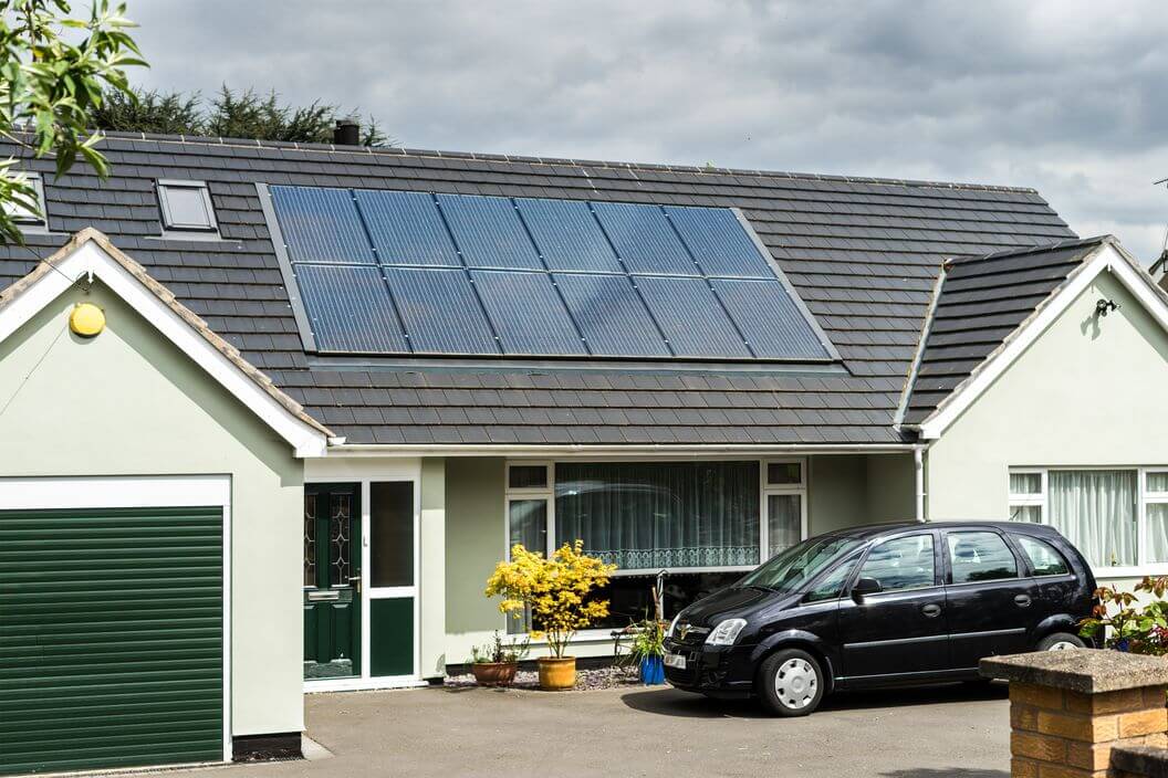 A House With Solar Panels